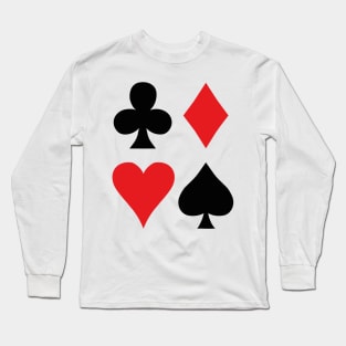 The Four French Suits Long Sleeve T-Shirt